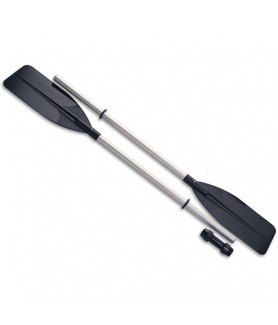 2ER-SET RUDER AUS ALUMINIUM UND KUNSTSTOFF, UMWANDELBAR IN EIN PADDEL FÜR KAJAK, KANU UND SCHLAUCHBOOTE