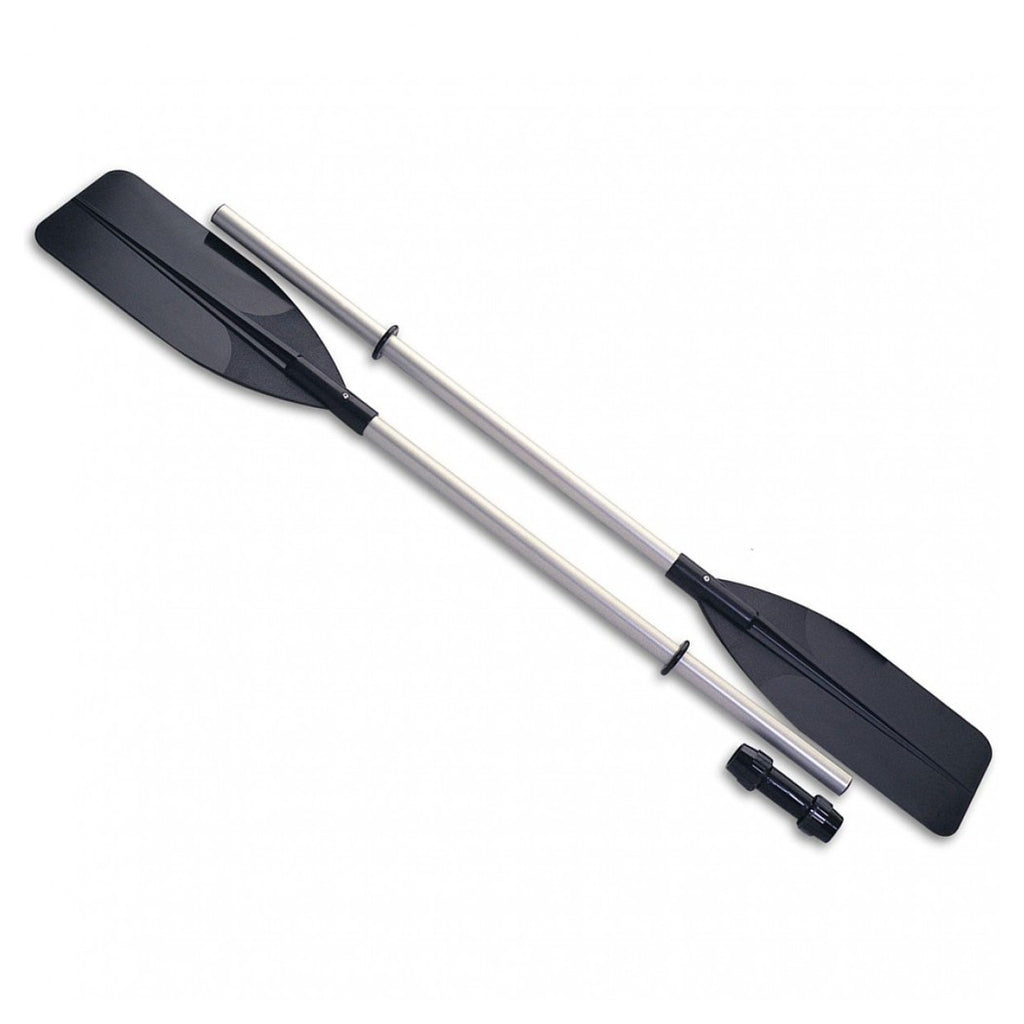 2ER-SET RUDER AUS ALUMINIUM UND KUNSTSTOFF, UMWANDELBAR IN EIN PADDEL FÜR KAJAK, KANU UND SCHLAUCHBOOTE