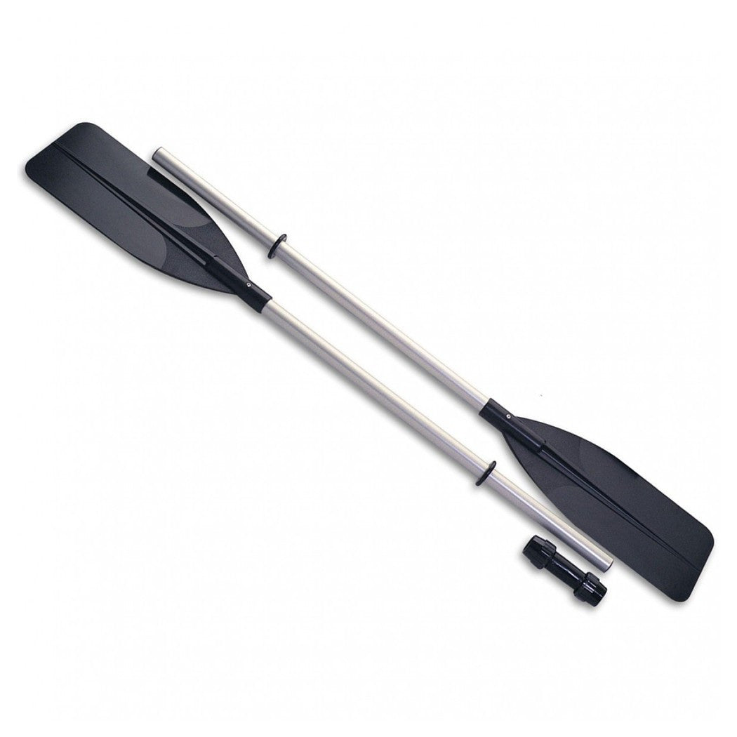 2ER-SET RUDER AUS ALUMINIUM UND KUNSTSTOFF, UMWANDELBAR IN EIN PADDEL FÜR KAJAK, KANU UND SCHLAUCHBOOTE