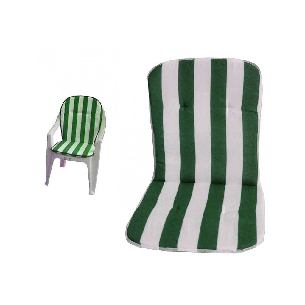 2ER-SET GEFORMTE KUNSTSTOFF-STUHLKISSEN MIT UNIVERSAL-RÜCKENLEHNENBEZUG