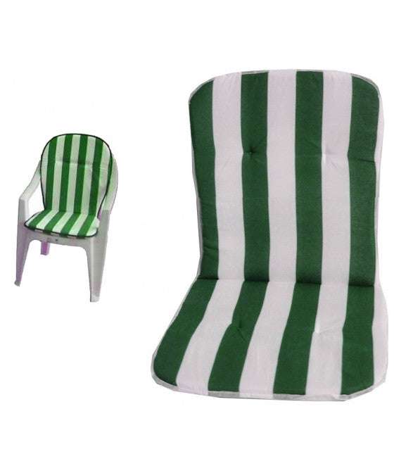 2ER-SET GEFORMTE KUNSTSTOFF-STUHLKISSEN MIT UNIVERSAL-RÜCKENLEHNENBEZUG