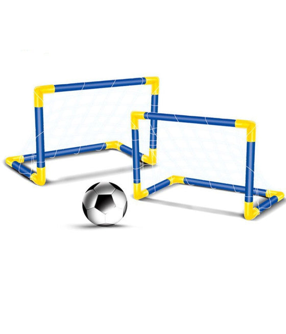 2ER SET FUSSBALLTORE MIT NETZ FÜR KINDER 51X43X85CM MIT BALL FÜR DEN AUSSENEINSATZ