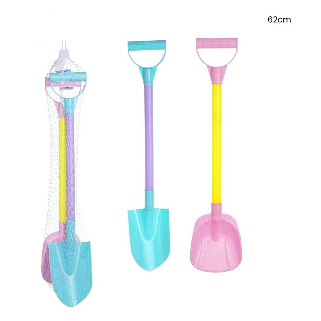2 stücke Schaufel Spaten Meer Spielzeug Kinder 62 cm farbig 618564