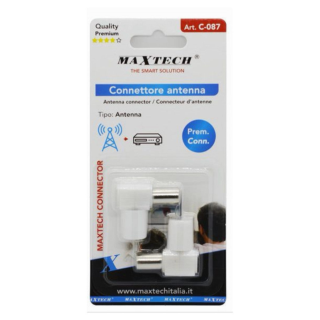 2 STÜCK RECHTWINKLIGER TV-ANTENNENANSCHLUSS C-087