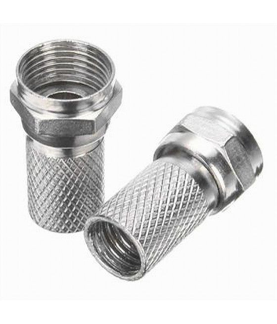 2 STÜCK SCHRAUBEN-KOAX-ANTENNENANSCHLUSS TV-KOAXIALKABEL C-093