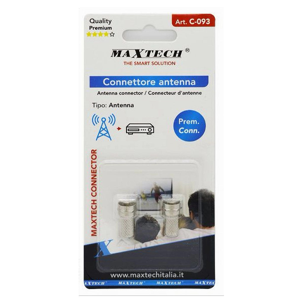 2 STÜCK SCHRAUBEN-KOAX-ANTENNENANSCHLUSS TV-KOAXIALKABEL C-093