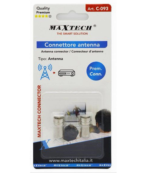 2 STÜCK SCHRAUBEN-KOAX-ANTENNENANSCHLUSS TV-KOAXIALKABEL C-093