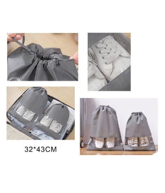 2 PZ BORSA SACCA PORTA SCARPE PORTASCARPE SPORT 32X43CM 58086