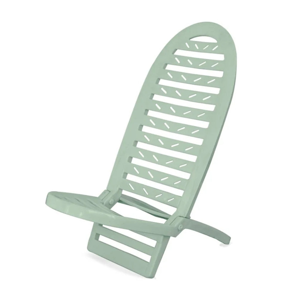 2PZ SPIAGGINA PIEGHEVOLE VERDE ACQUAMARINA PLASTIC 40X40X86CM 023510