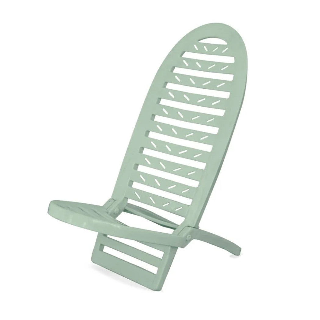 2PZ SPIAGGINA PIEGHEVOLE VERDE ACQUAMARINA PLASTIC 40X40X86CM 023510