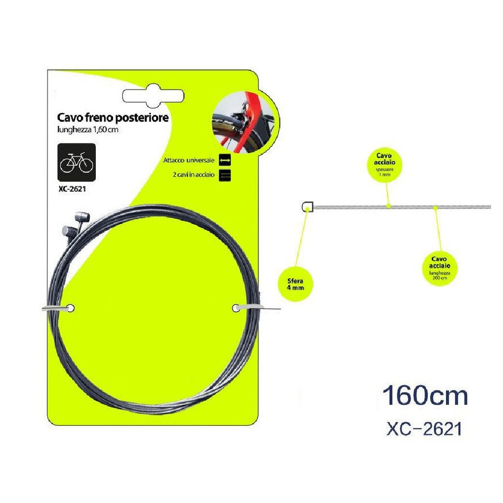 2 STAHL-HINTERRADBREMSZÜGE 160CM UNIVERSAL PASSEND XC-2621