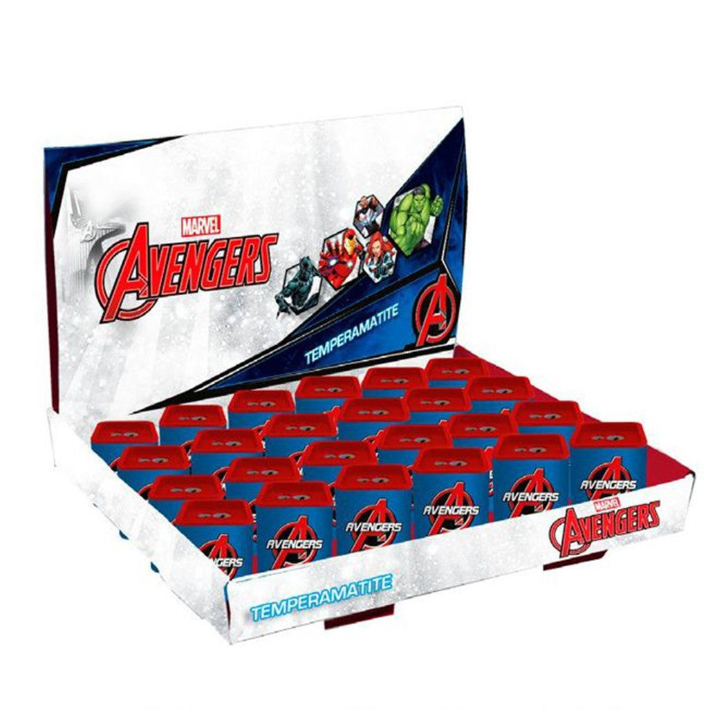 24 stück Bleistiftspitzer Square Doppelloch Avengers Kinder 961372