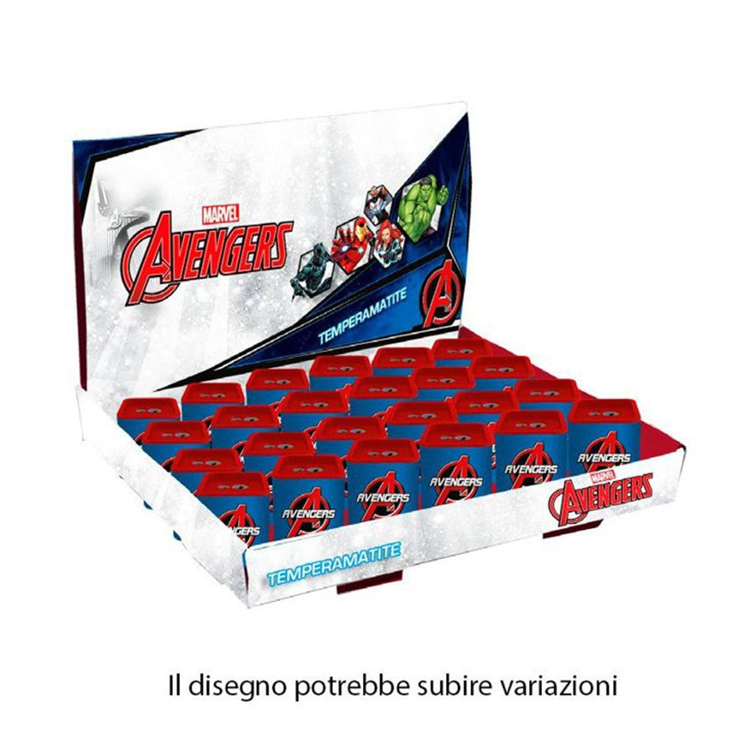24 stück Bleistiftspitzer Square Doppelloch Avengers Kinder 961372