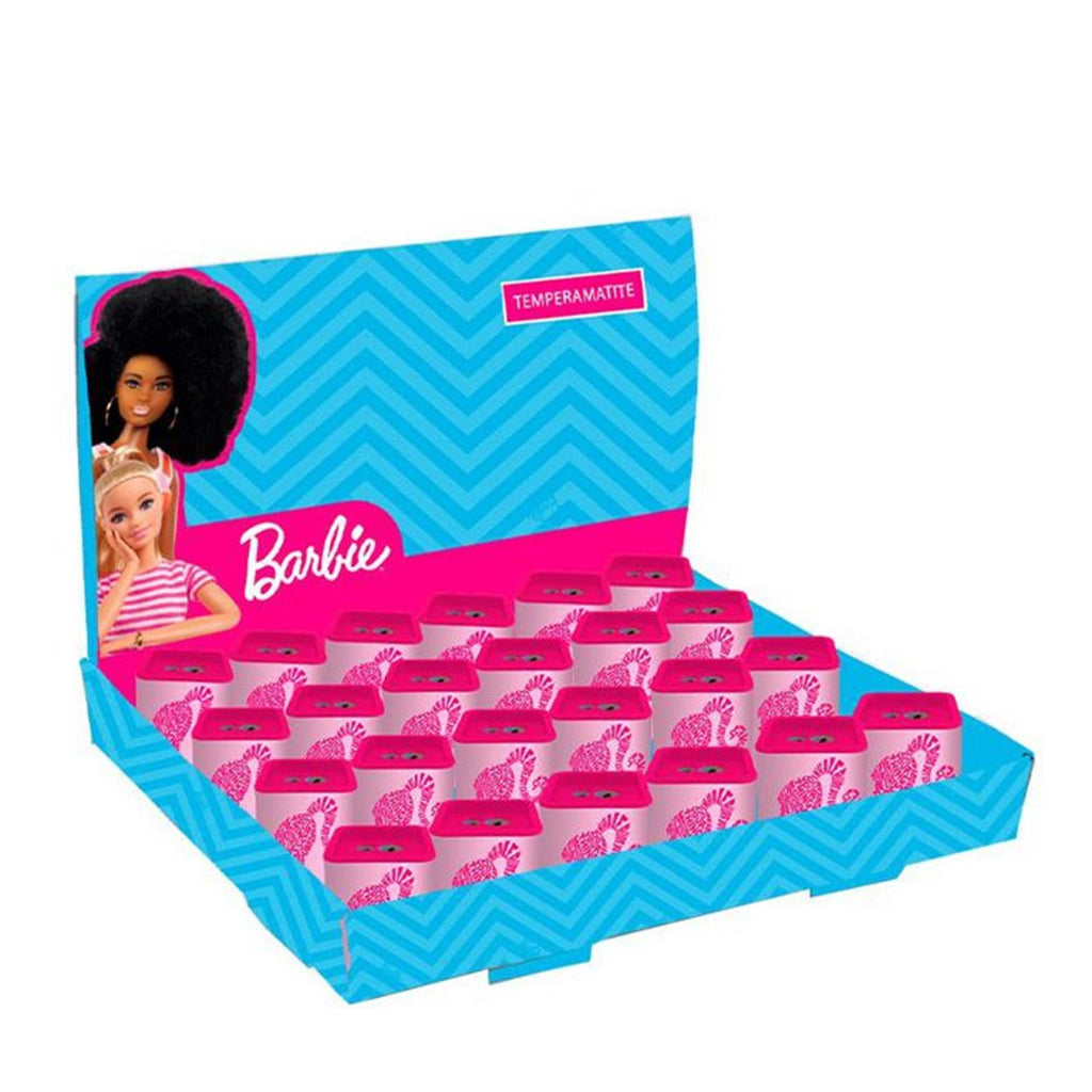 24 stück Bleistiftspitzer in quadratischen Doppelloch Barbie Girls 961389