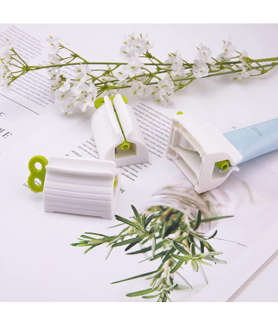 3 SPREMI TUBETTO DENTIFRICIALE DISPENER ROTOLATION MAIONESE KETCHUP