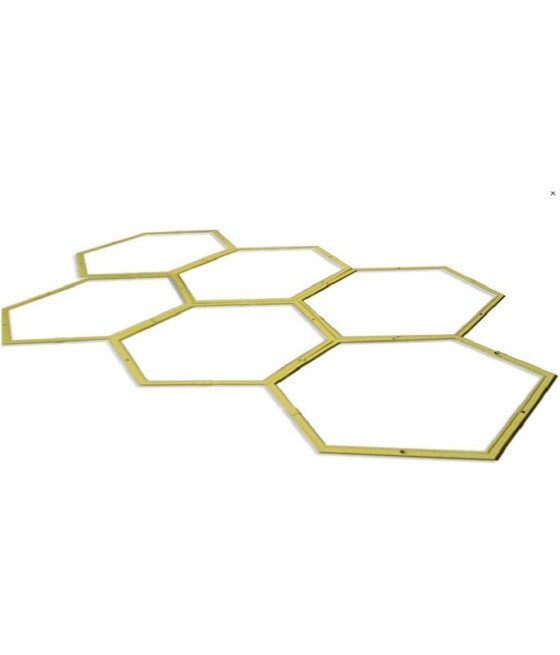 6 SECHSECKIGE REIFEN BEWEGLICHKEITSTRAINING TURNHALLE ÜBUNGEN 40CM