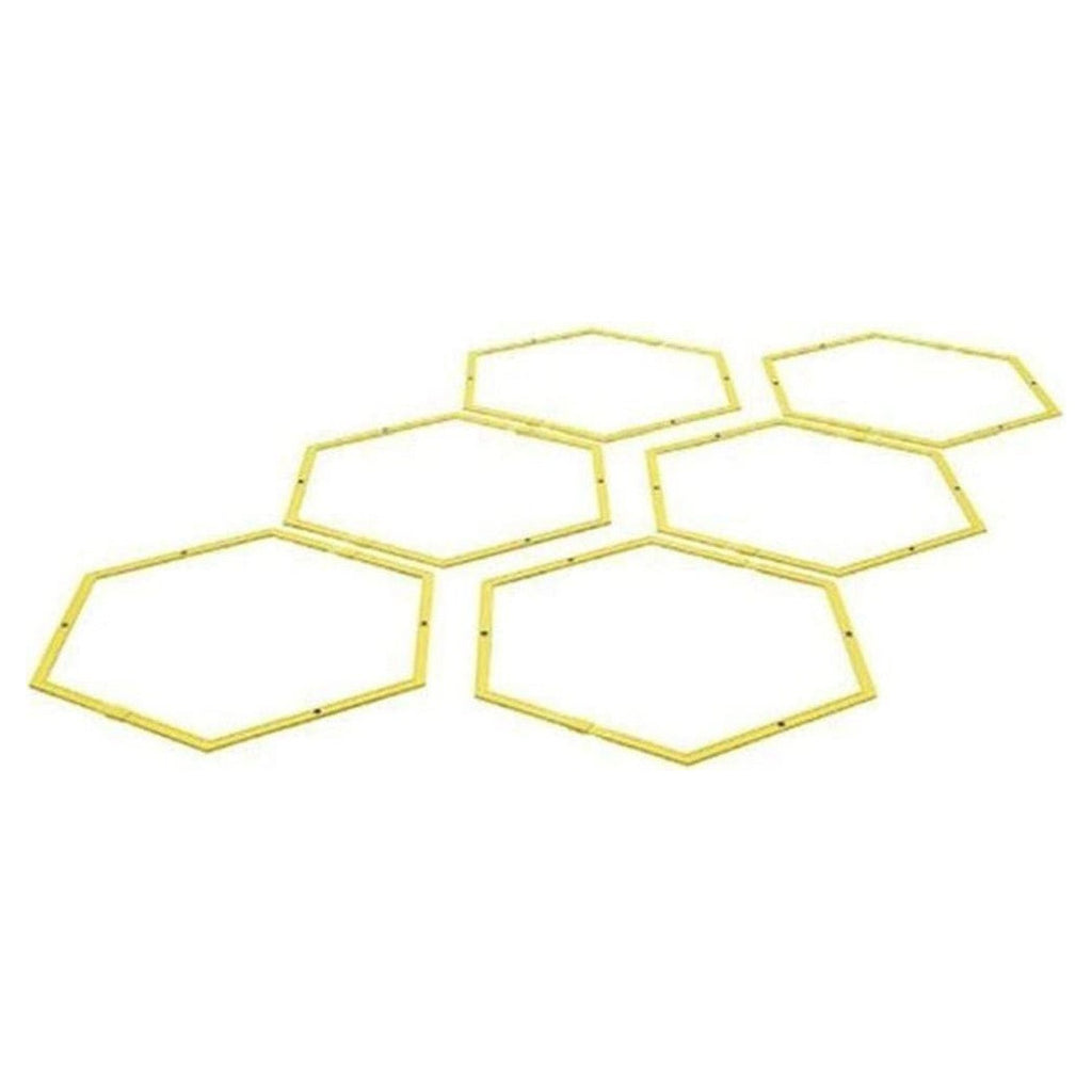 6 SECHSECKIGE REIFEN BEWEGLICHKEITSTRAINING TURNHALLE ÜBUNGEN 40CM