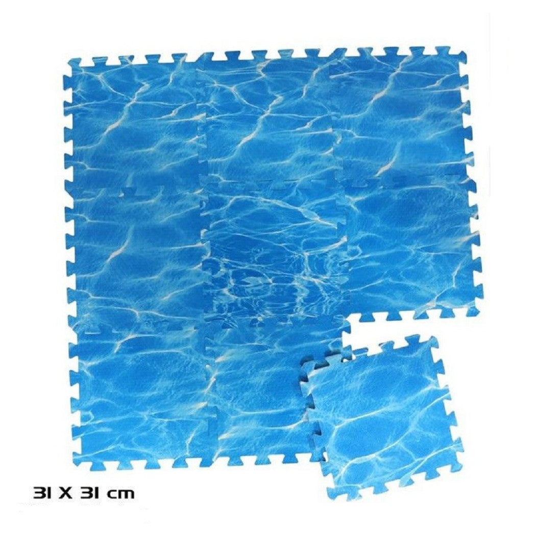 9PCS TILE DESIGN WATER 31X31X1CM PUZZLE EVA SWIMMING POOL PROTECTOR