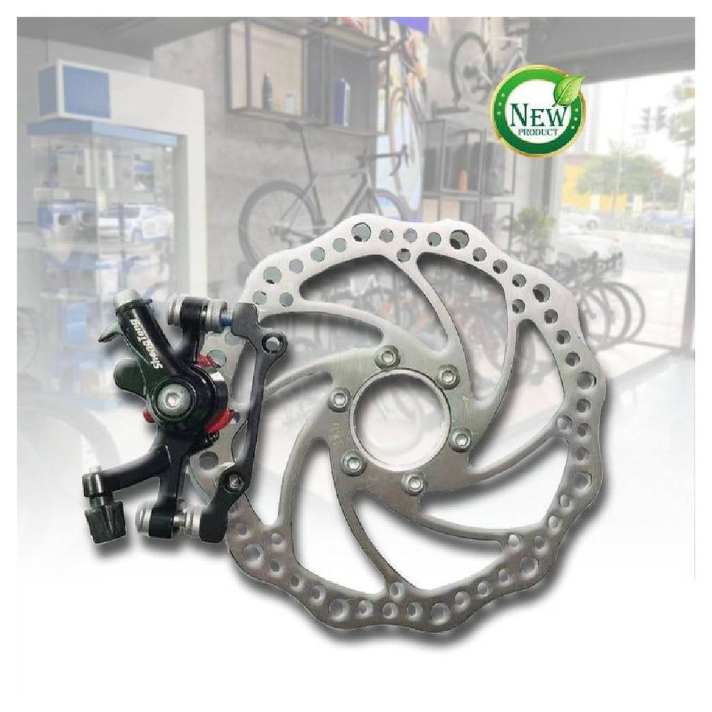 16 CM SCHEIBENBREMSSET MIT MECHANISCHEM BREMSSATTEL FÜR FAHRRAD ZX-9918