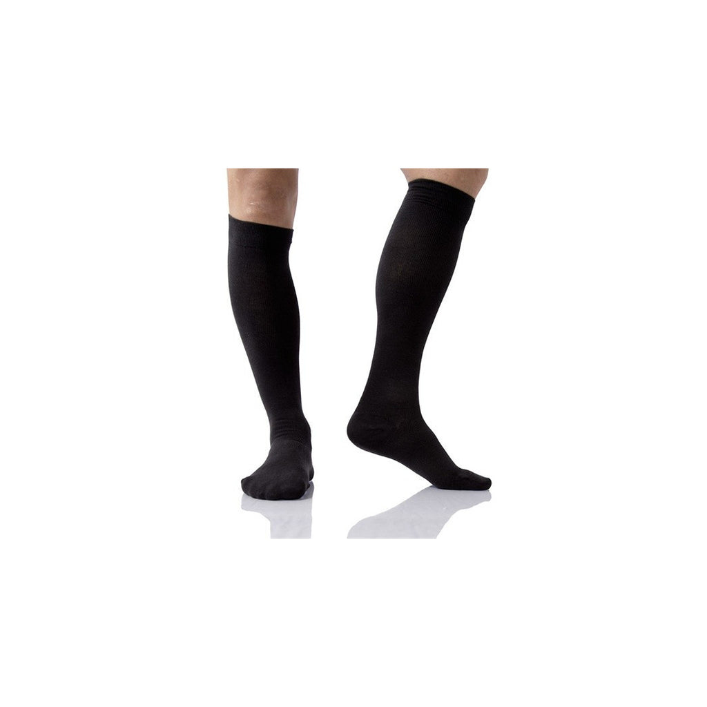 12 PAAR HERREN BAUMWOLLE LANGE SOCKEN SCHWARZ 40-46 KNIEHOCH A009-4