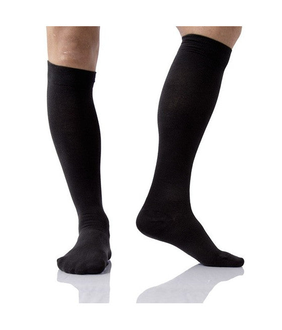 12 PAAR HERREN BAUMWOLLE LANGE SOCKEN SCHWARZ 40-46 KNIEHOCH A009-4
