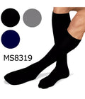 12 PAARE LANGE SOCKEN FÜR HERREN, BAUMWOLLE, EINFARBIG, SCHWARZ, BLAU, GRAU MS8319