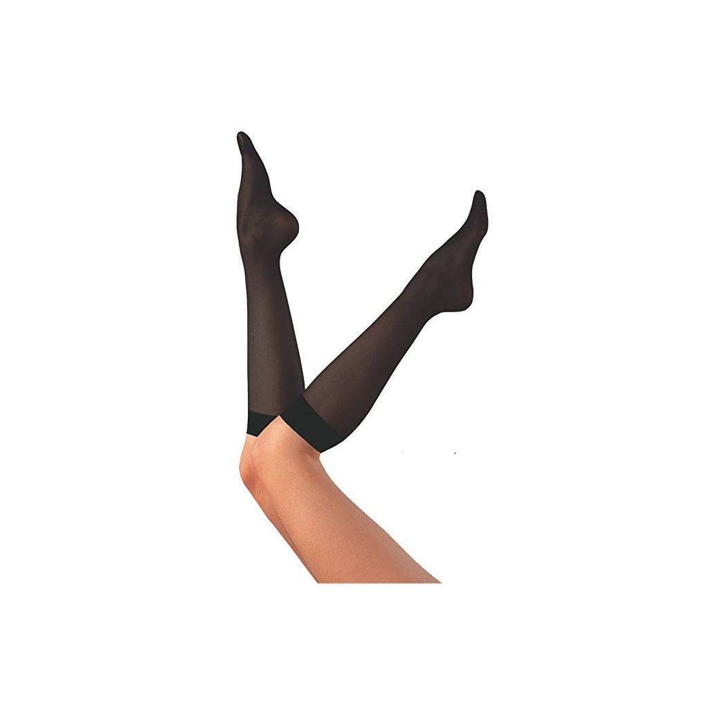 12 PAAR DAMENKNIESTRÜMPFE 20 DEN EINHEITSGRÖSSE SCHWARZ