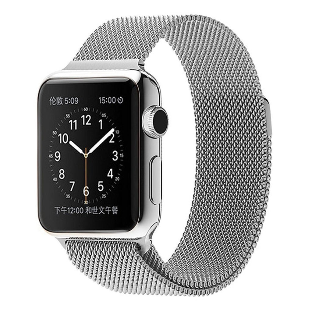 42MM MILANESE MESH SILBER ARMBAND IWATCH SERIE 3/2/1 MAGNETSCHLIESSE