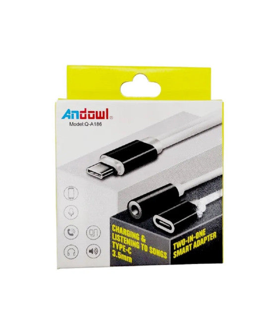2IN1 TYPE-C AUDIO STEREO 3.5MM / USB-C FEMMINA QA186
