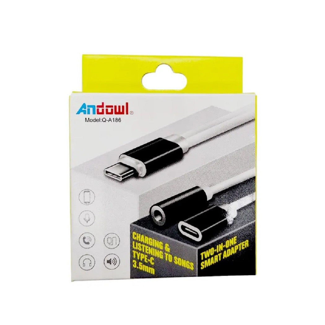 2IN1 TYPE-C AUDIO STEREO 3.5MM / USB-C FEMMINA QA186
