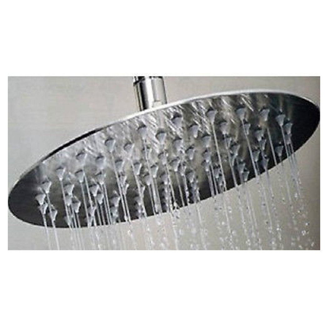20 cm RUNDE DUSCHKOPFHÖRER RUNDE DUSCHKOPFHÖRER CHROMED RAIN EFFECT BATHROOM SHOWER