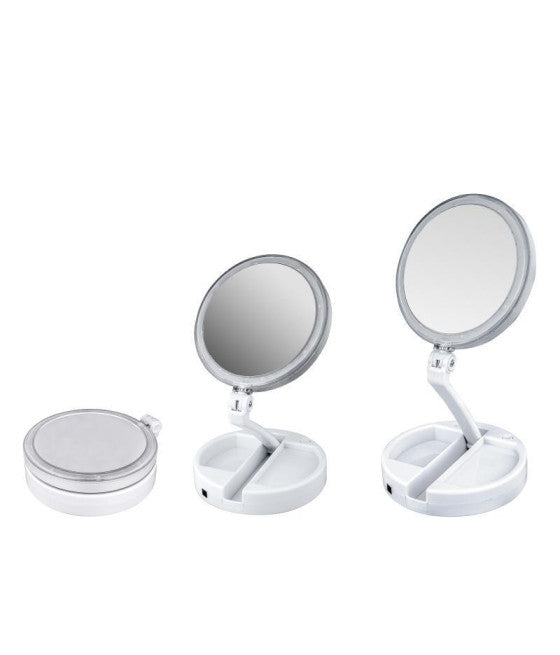 3X ZOOM TISCHSPIEGEL MIT STÄNDER + 360 GRAD DREHUNG FRAUEN SCHÖNHEIT