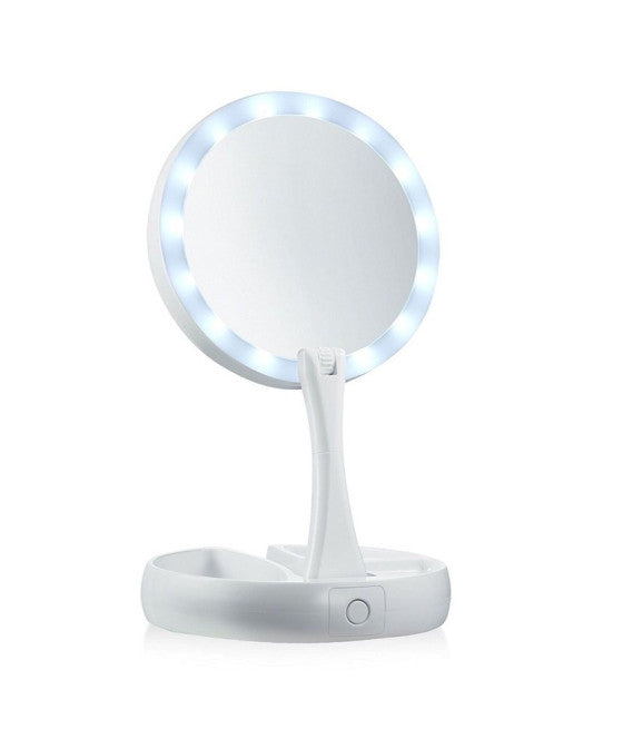 3X ZOOM TISCHSPIEGEL MIT STÄNDER + 360 GRAD DREHUNG FRAUEN SCHÖNHEIT