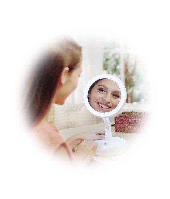 3X ZOOM TISCHSPIEGEL MIT STÄNDER + 360 GRAD DREHUNG FRAUEN SCHÖNHEIT