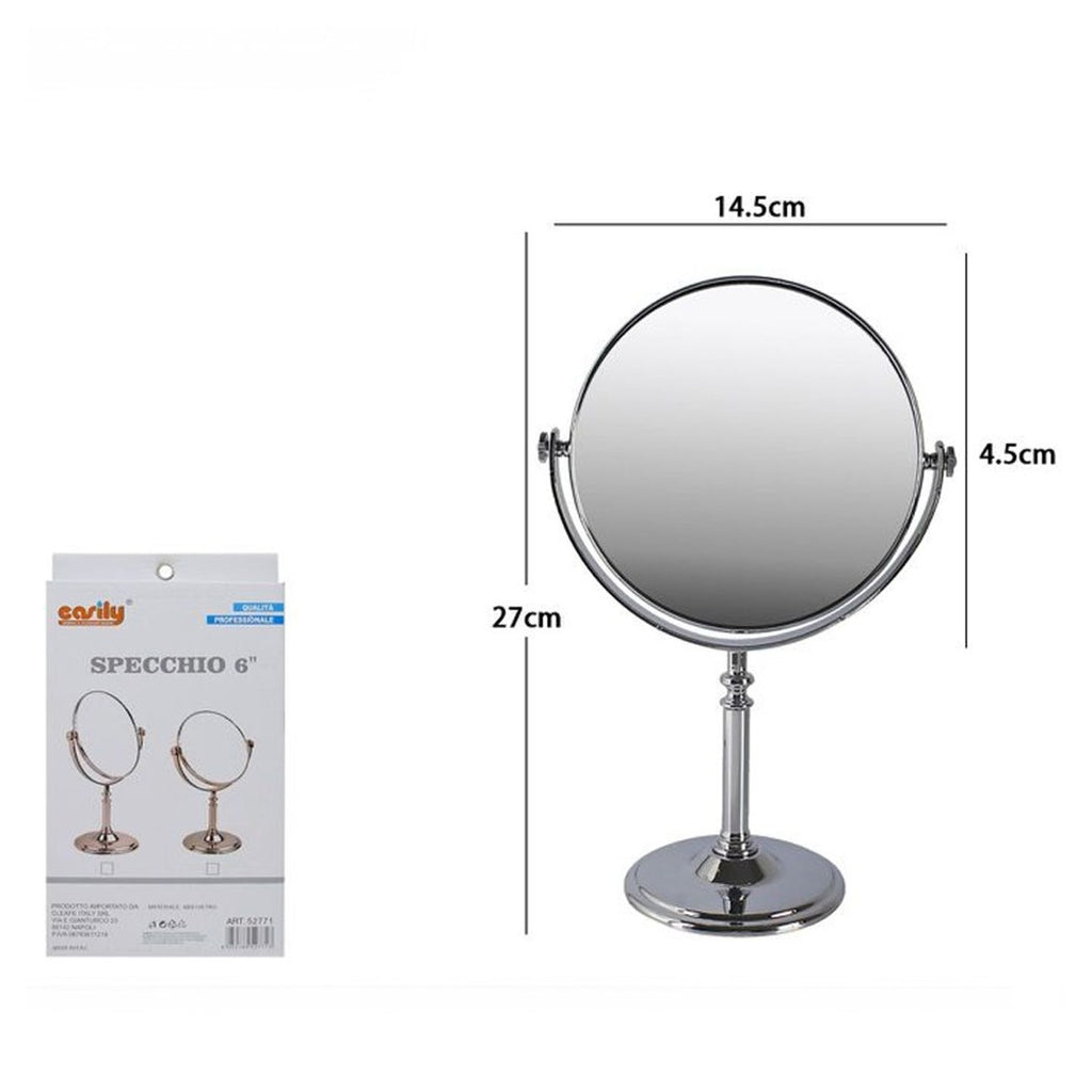 6" TISCHSPIEGEL MAKE UP ZUBEHÖR DAMEN BAD 27CM 52771