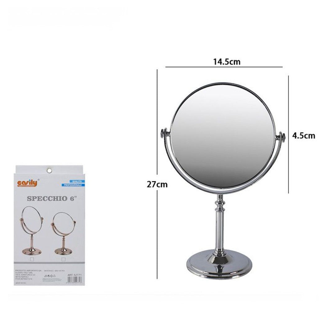 6" TISCHSPIEGEL MAKE UP ZUBEHÖR DAMEN BAD 27CM 52771