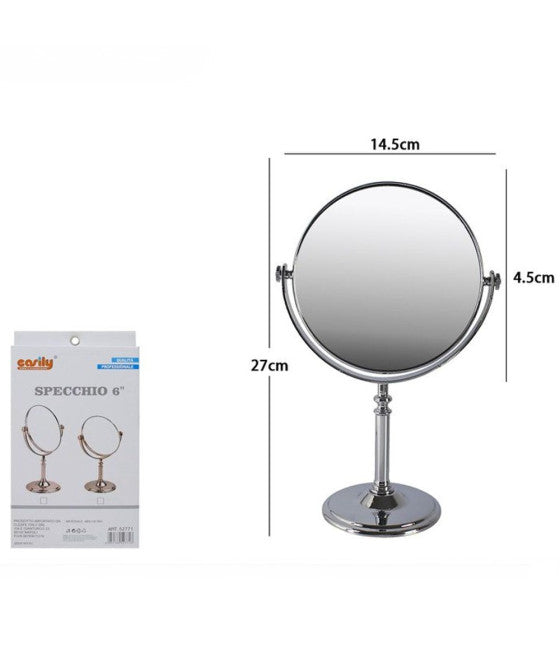 6" TISCHSPIEGEL MAKE UP ZUBEHÖR DAMEN BAD 27CM 52771