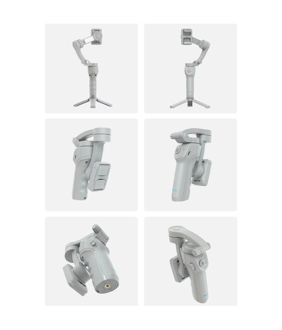 3-ACHSEN-GIMBAL-HANDY-SMARTPHONE-VIDEOSTABILISATOR MIT BLUETOOTH-APP-LICHT