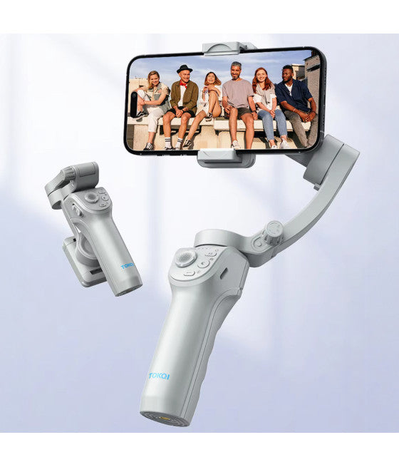 3-ACHSEN-GIMBAL-HANDY-SMARTPHONE-VIDEOSTABILISATOR MIT BLUETOOTH-APP-LICHT