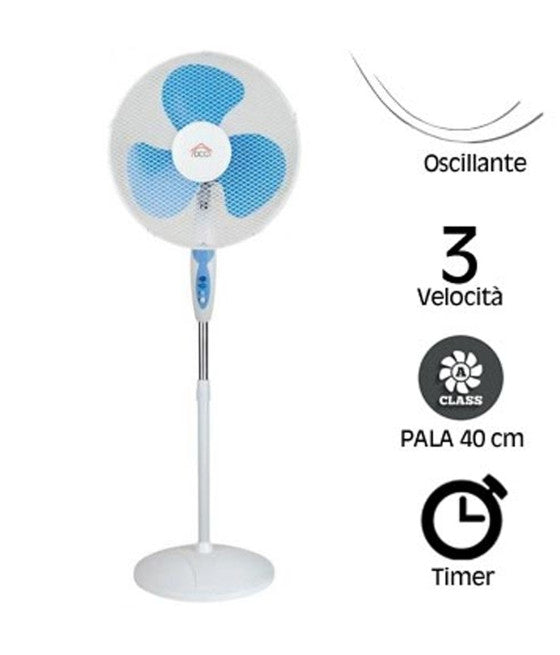 40CM TONDA BASIS OSZILLIERENDEN FLUGZEUG VENTILATOR 3 GESCHWINDIGKEIT TIMER 65W