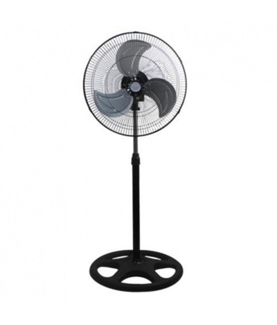 3-FLÜGELIGER OSZILLIERENDER BODENVENTILATOR AUS ALUMINIUM, DURCHMESSER 45 CM, RUNDER SOCKEL