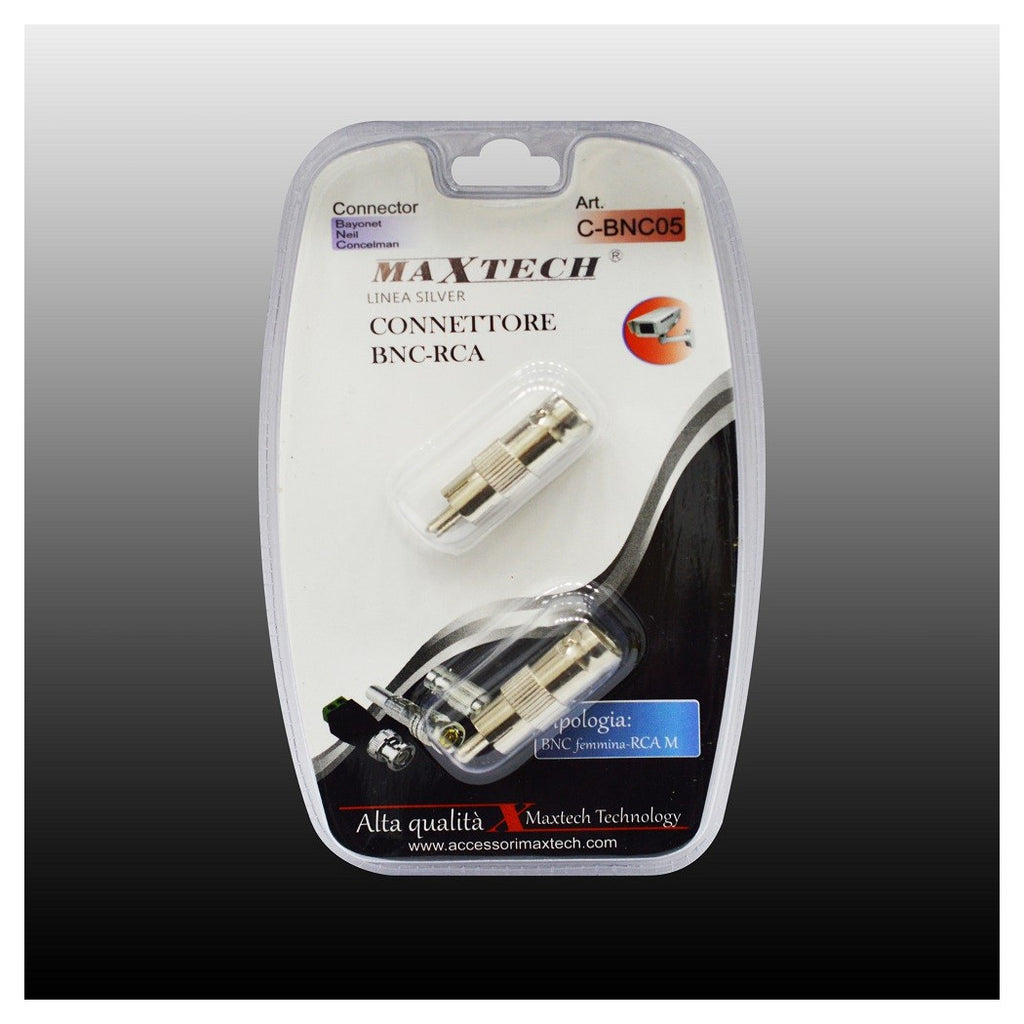 ADAPTERSTECKER BNC BUCHSE AUF RCA STECKER ÜBERWACHUNG C-BNC05