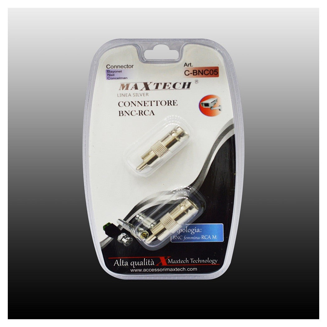 ADAPTERSTECKER BNC BUCHSE AUF RCA STECKER ÜBERWACHUNG C-BNC05