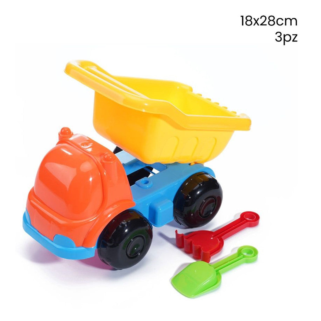 3PZ-Strand-Set-Kipper-LKW mit Rechen-Gaming-Scoop 258265