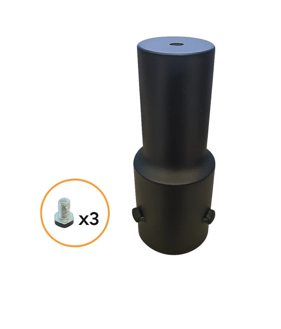 Adapter für Armscheinwerferrad RADDER LAMPIO Metall 3 Schrauben PT-58mm