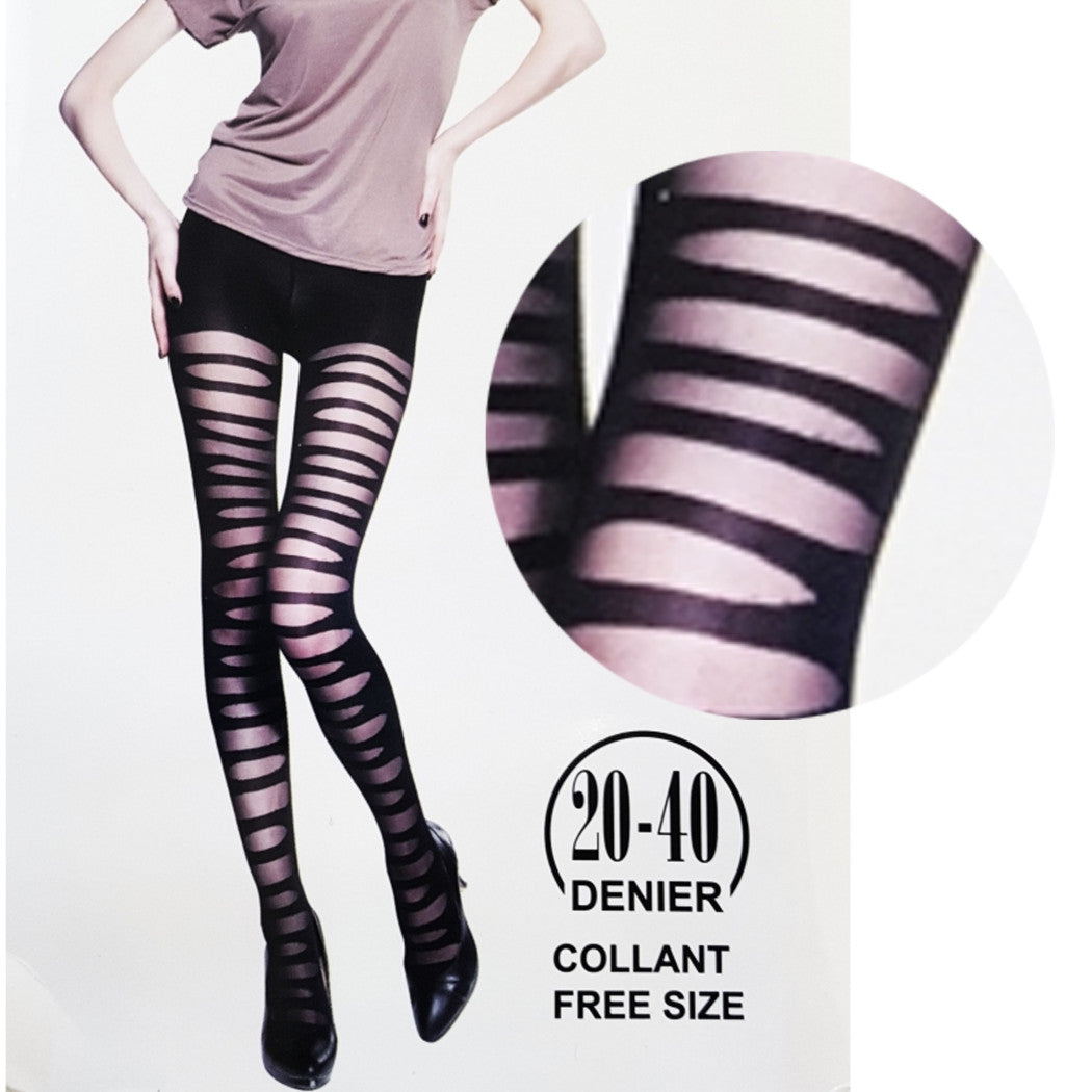 20-40 DEN STRUMPFHOSEN SCHWARZ GERIPPT GERIPPT STRÜMPFE EINHEITSGRÖSSE FÜR ALLE