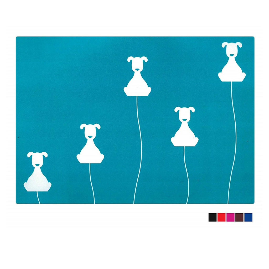 ANTIRUTSCHMATTEN UNTER DEM NAPF 2 STÜCK 40X30CM RUTSCHFEST FÜR HUND KATZE