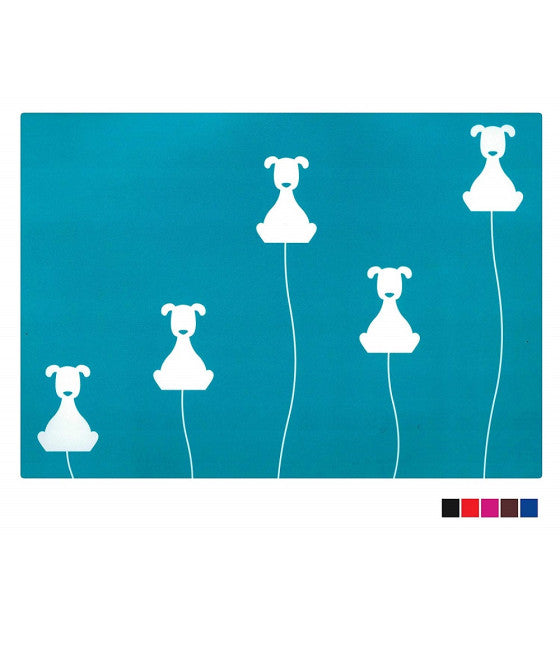 ANTIRUTSCHMATTEN UNTER DEM NAPF 2 STÜCK 40X30CM RUTSCHFEST FÜR HUND KATZE