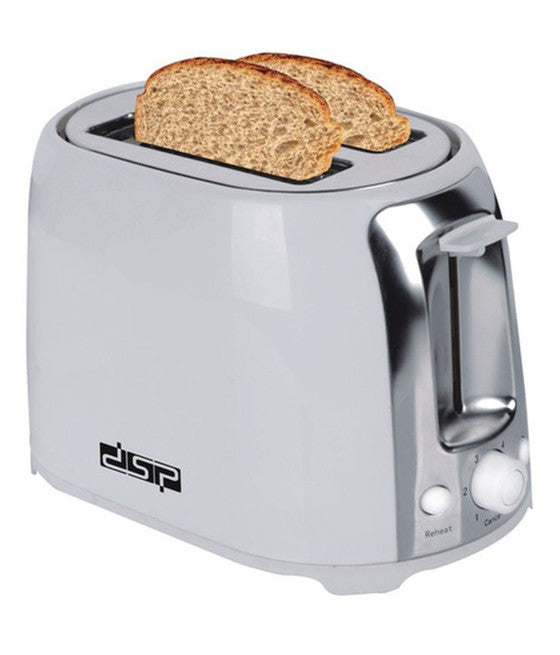 2-SCHEIBEN-TOASTER 750 W 6 STUFEN AUFTAUFUNKTION TOAST WEISS
