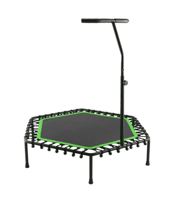 150KG FEDERTRAMPOLIN MIT SICHERHEITSGRIFF FITNESS SPORT